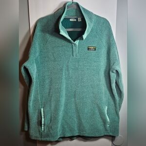 L.L Bean Women's Tumbled Sherpa Fleece Quarter Snap